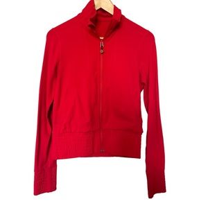 lululemon Da Bomber Jacket Sz 4 red